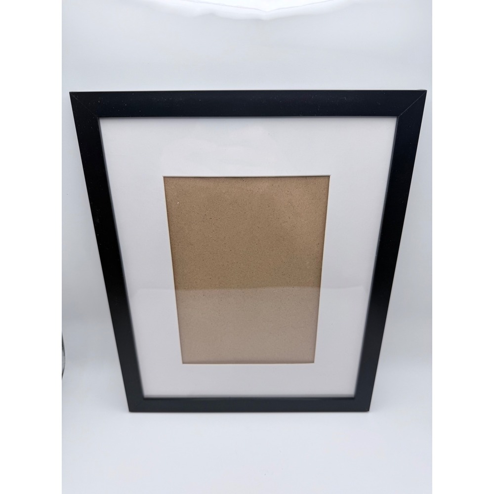 Black Matted Gallery Picture Frame‎ for Wall Hanging Vertical or Horizontal